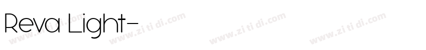 Reva Light字体转换 Reva Light字体转换